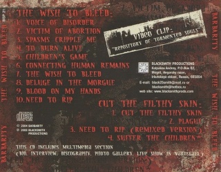 BARBARITY - The Wish To Bleed