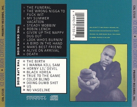 ICE CUBE- Death Certificate