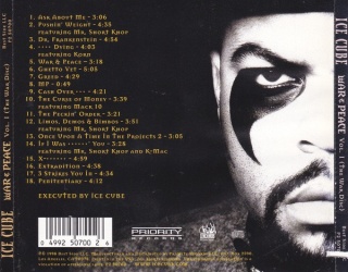 ICE CUBE- War & Peace vol. 1 (The War Disc)