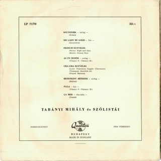 TABÁNYI MIHÁLY ÉS SZÓLISTÁI- Tabányi Mihály És Szólistái