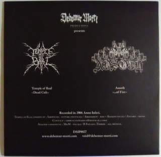 TEMPLE OF BAAL/AOSOTH- Temple Of Baal/Aosoth