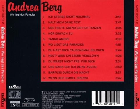 ANDREA BERG- Wo Liegt Das Paradies