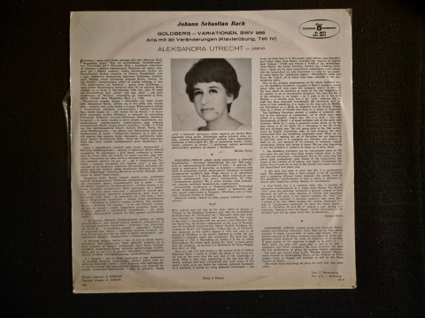 ALEKSANDRA UTRECHT- J.S. Bach