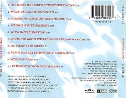 ANDREA BERG- Gefühle