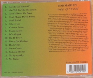 BOB MARLEY- Lively Up Yourself