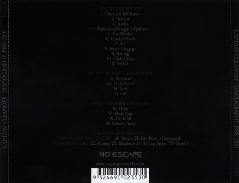 CAPTAIN CLEANOFF - Discography 1998 – 2001