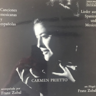 CARMEN PRIETTO- Canciones Mexicanas Y Espańolas