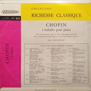 CHOPIN- 4 Ballades Pour Piano