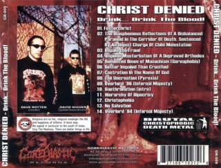 CHRIST DENIED - Drink... Drink The Blood