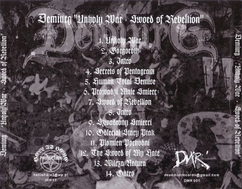 DEMIURG – Unholy War / Sword Of Rebellion