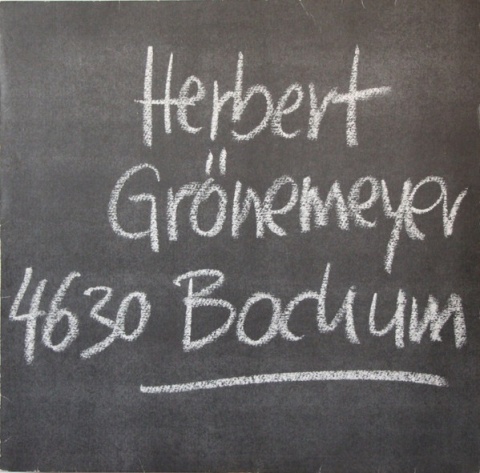 HERBERT GRÖNEMEYER- 4630 Bochum