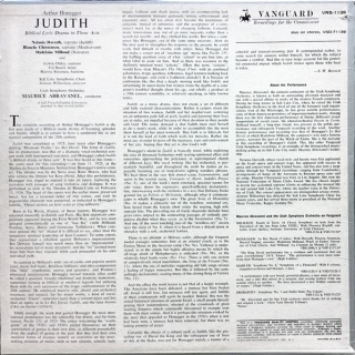HONEGGER- Judith