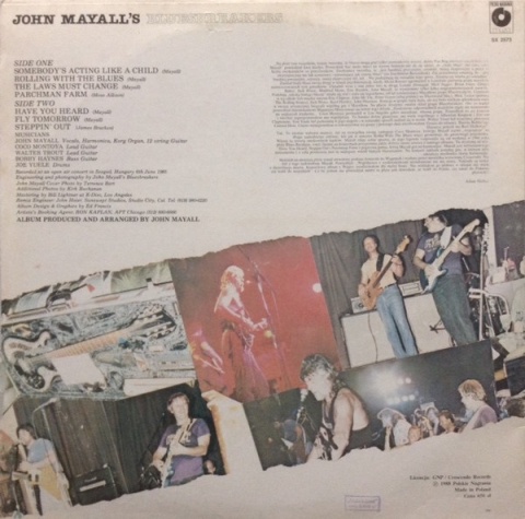 JOHN MAYALL'S BLUESBREAKERS- Live In Concert