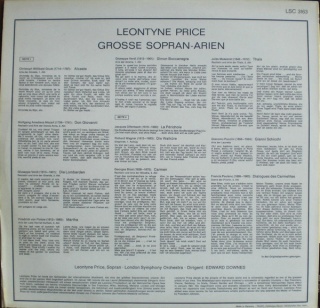 LEONTYNE PRICE- Grosse Sopran-Arien