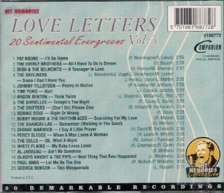 Love Letters vol. 3- 20 Sentimental Evergreens