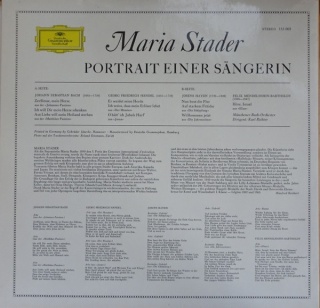 MARIA STADER- Portrait Einer Sängerin