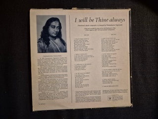 PARAMAHANSA YOGANANDA- I Will Be Thine Always