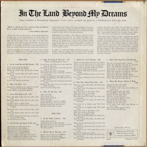 PARAMAHANSA YOGANANDA- In The Land Beyond My Dreams
