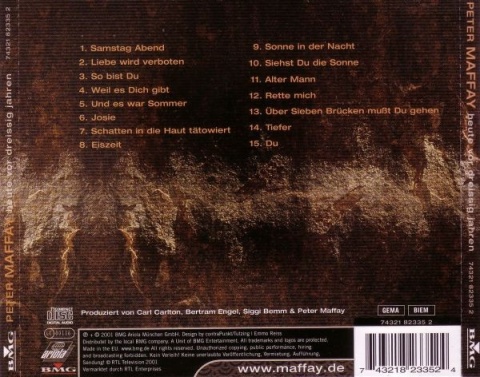PETER MAFFAY- Heute Vor Dreissig Jahren