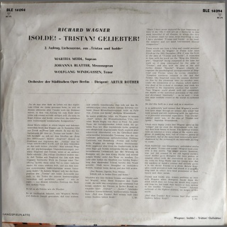 RICHARD WAGNER- Isolde!- Tristan! Geliebter!