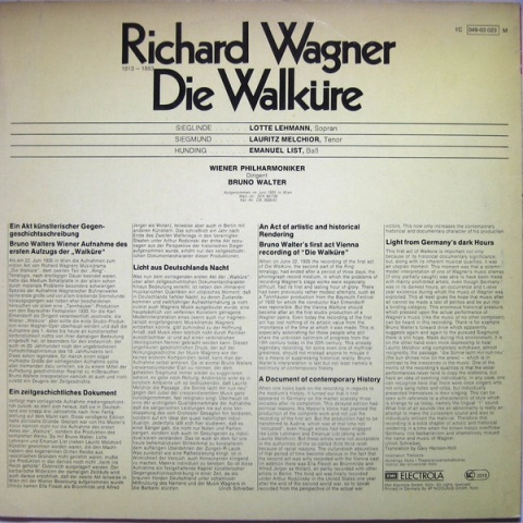 RICHARD WAGNER/BRUNO WALTER- Die Walküre