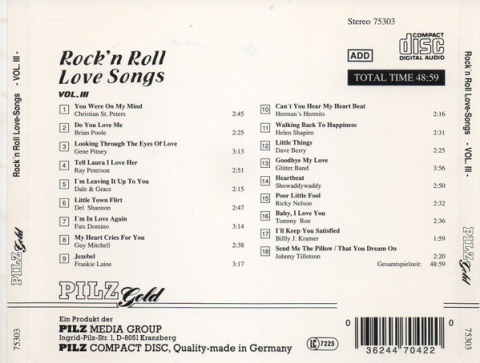 Rock 'n Roll Love Songs vol. III