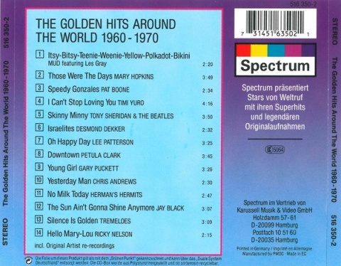 The Golden Hits Around The World 1960 - 1970
