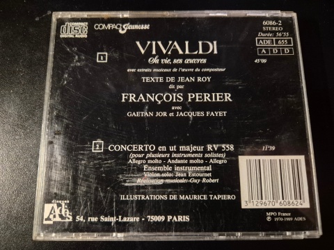 VIVALDI- Sa Vie, Ses Oeuvres