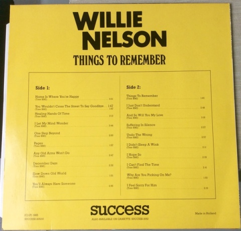 WILLIE NELSON- Things To Remember