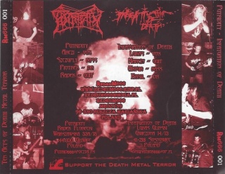 PUTRIDITY/INFATUATION OF DEATH- Ten Acts Of Death Metal Terror