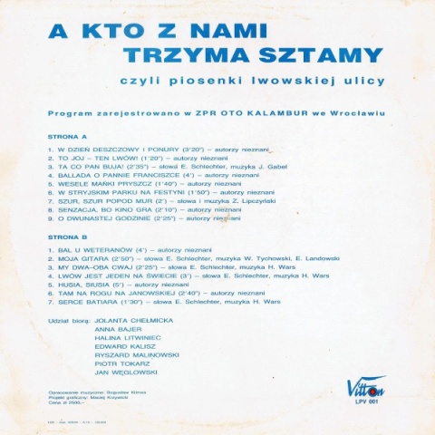 A Kto Z Nami Trzyma Sztamy- Piosenki Lwowskiej Ulicy