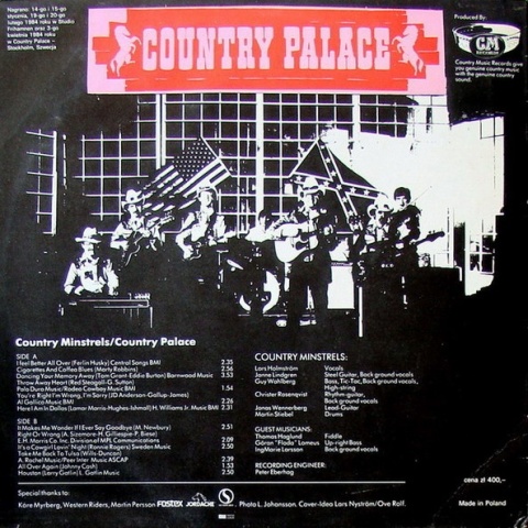 COUNTRY MINSTRELS- Country Palace