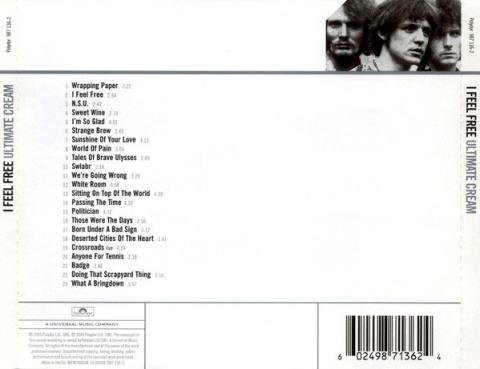 CREAM- I Feel Free – Ultimate Cream