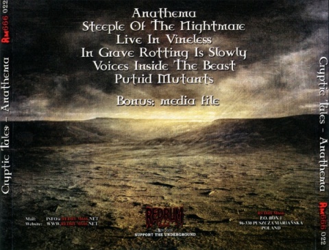 CRYPTIC TALES- Anathema