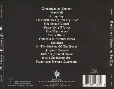 DARKTHRONE- Preparing For War