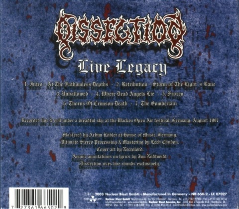 DISSECTION- Live Legacy