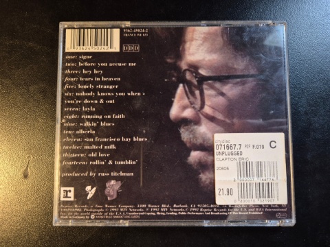 ERIC CLAPTON- Unplugged