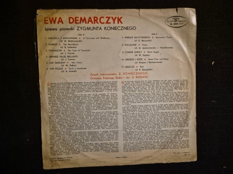 EWA DEMARCZYK- Śpiewa Piosenki Zygmunta Koniecznego