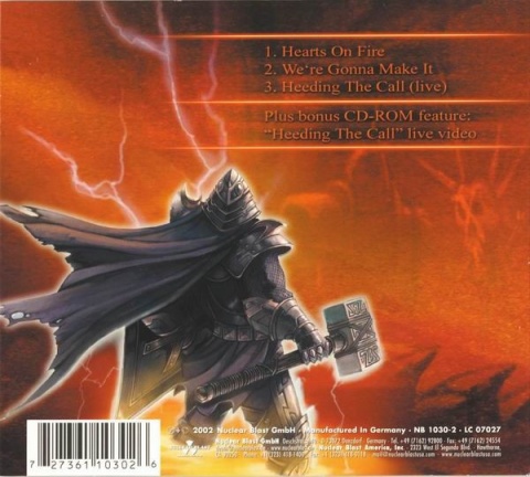 HAMMERFALL- Hearts On Fire