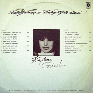 KRYSTYNA GIŻOWSKA- Przeżyłam Z Tobą Tyle Lat