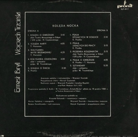 Kolęda Nocka (Ernest Bryll, Wojciech Trzciński)