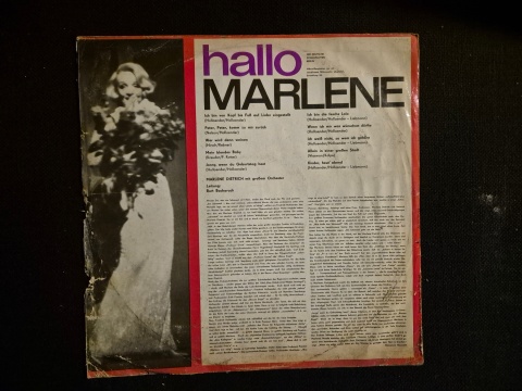 MARLENE DIETRICH – Hallo Marlene
