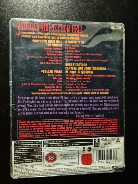 PANTERA- 3 Vulgar Videos From Hell