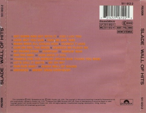 SLADE- Wall Of Hits