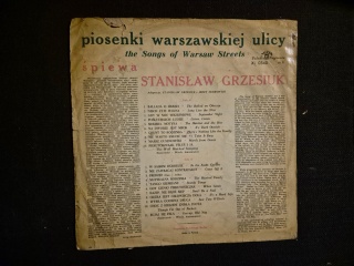 STANISŁAW GRZESIUK- Piosenki Warszawskiej Ulicy