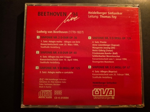 BEETHOVEN- Live 94 (Heidelberger Sinfoniker)