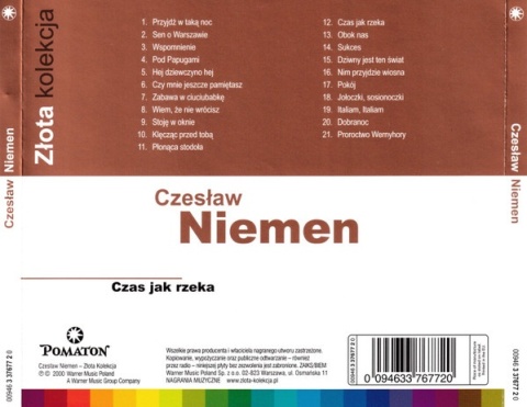 CZESŁAW NIEMEN- Czas Jak Rzeka