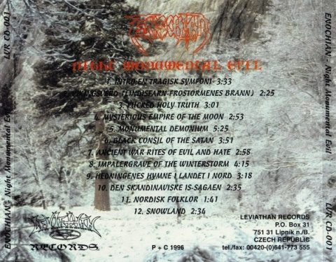 ENOCHIAN- Night Monumental Evil
