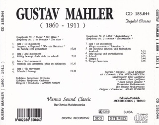 GUSTAV MAHLER- Symphonie Nr. 1 D-Dur "Der Titan" / Symphonie Nr. 2 "Auferstehung"