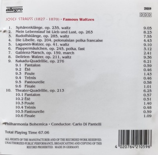 JOSEF STRAUSS- Famous Waltzes